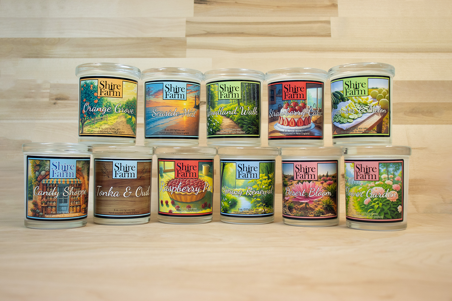 Natural Soy Wax Scented Candles