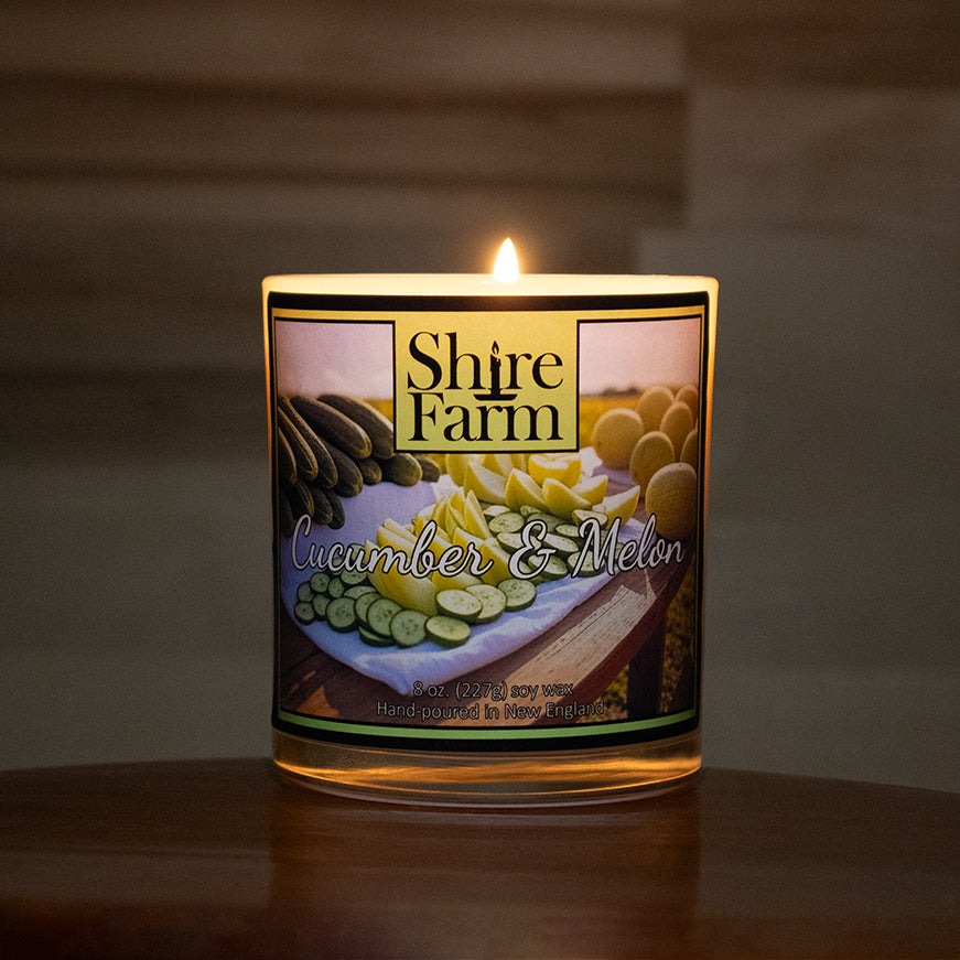 Shire Farm Cucumber Melon Natural Soy Candle eco-friendly