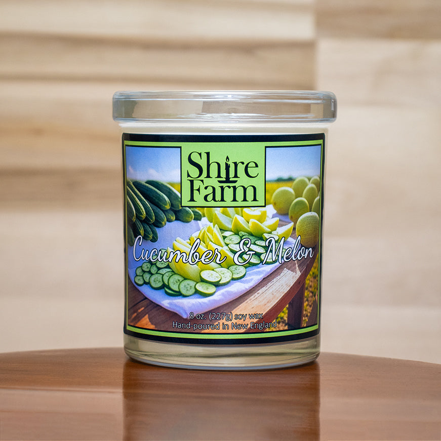 Shire Farm Cucumber Melon Natural Soy Candle eco-friendly