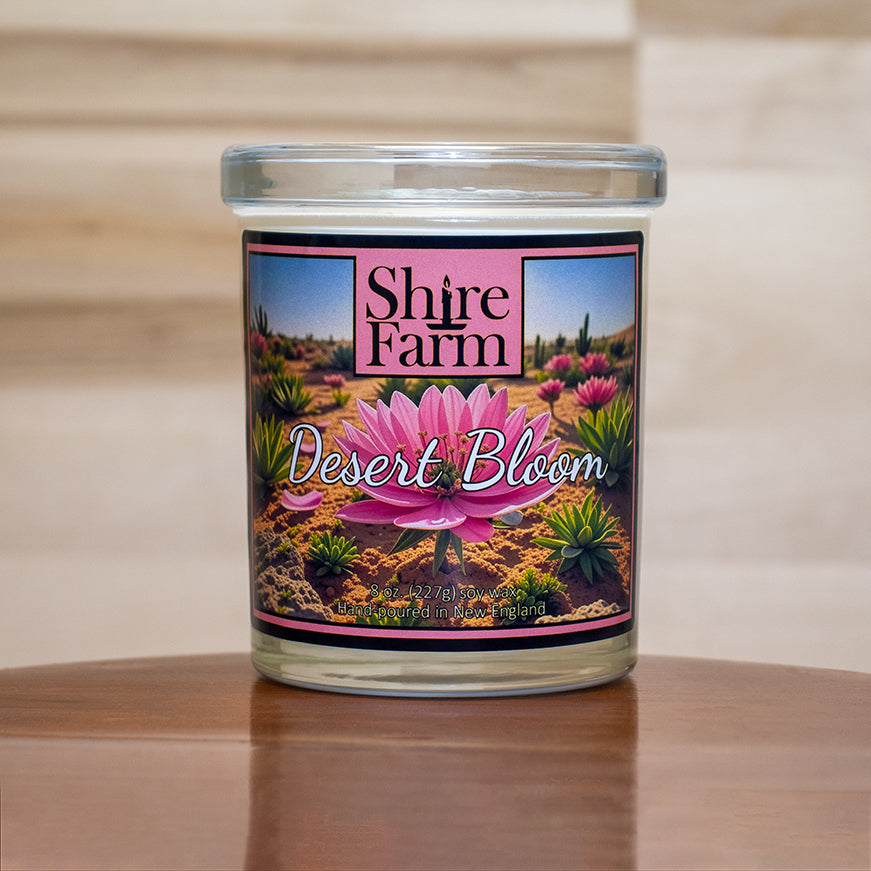 Shire Farm Desert Bloom Natural Soy Candle eco-friendly