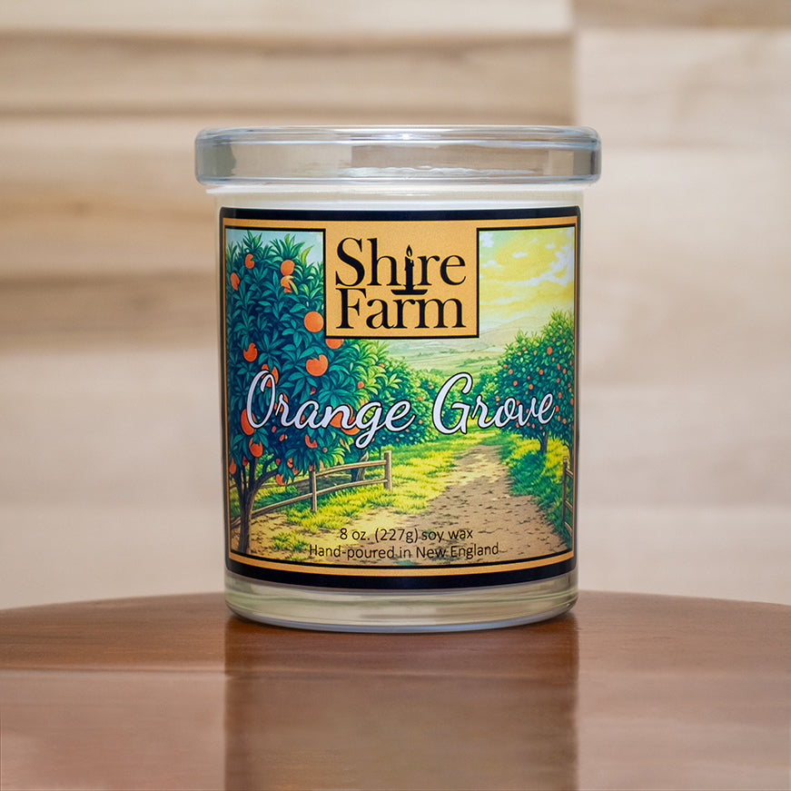 Shire Farm Orange Grove Natural Soy Candle eco-friendly